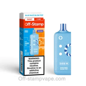 Blue Razz Blow Pop Off Stamp X-CUBE Sweet CUBE Pod